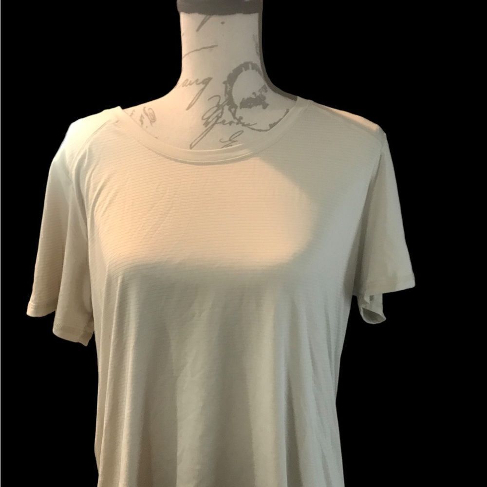 Xersion Large Beige Short Sleeve Top - Picture 5 of 12